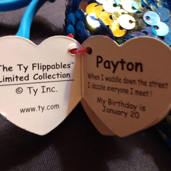 Ty Flippables Clip on Peyton the Penguin - Picture 8 of 9